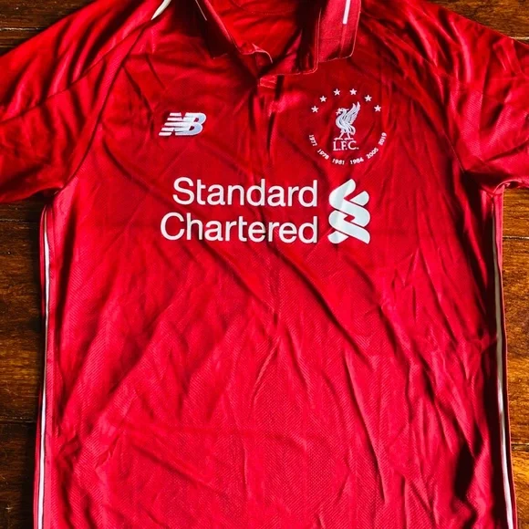 2018/19 New Balance Liverpool UCL Winner Soccer Jersey Authentic MT930501